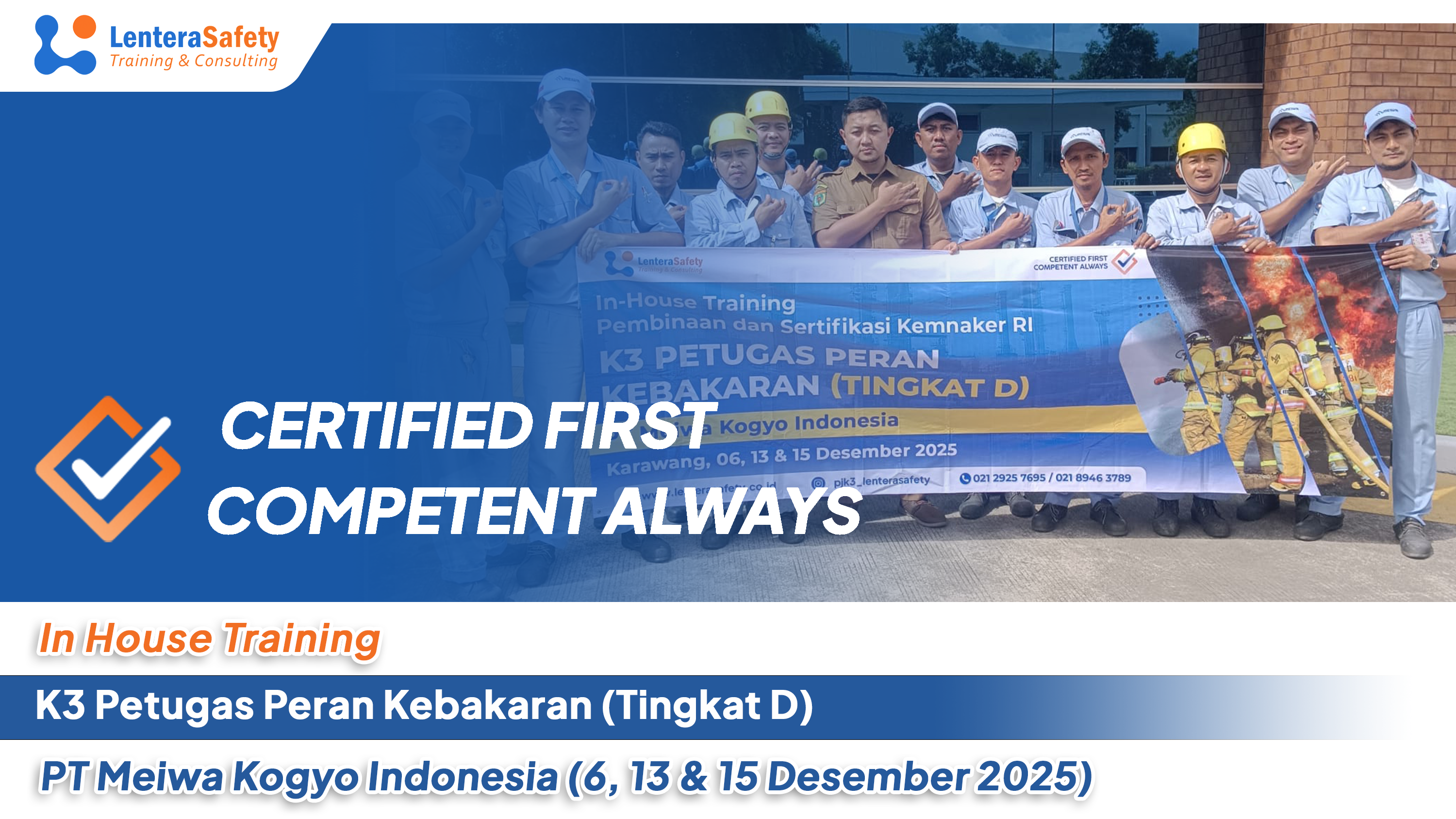 In House Training - K3 Petugas Peran Kebakaran (Tingkat D)