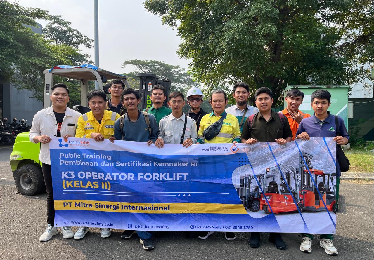 Publik Training Kemnaker RI, K3 Operator Forklift Kelas II. Bekasi, 09 - 11 Juni 2026