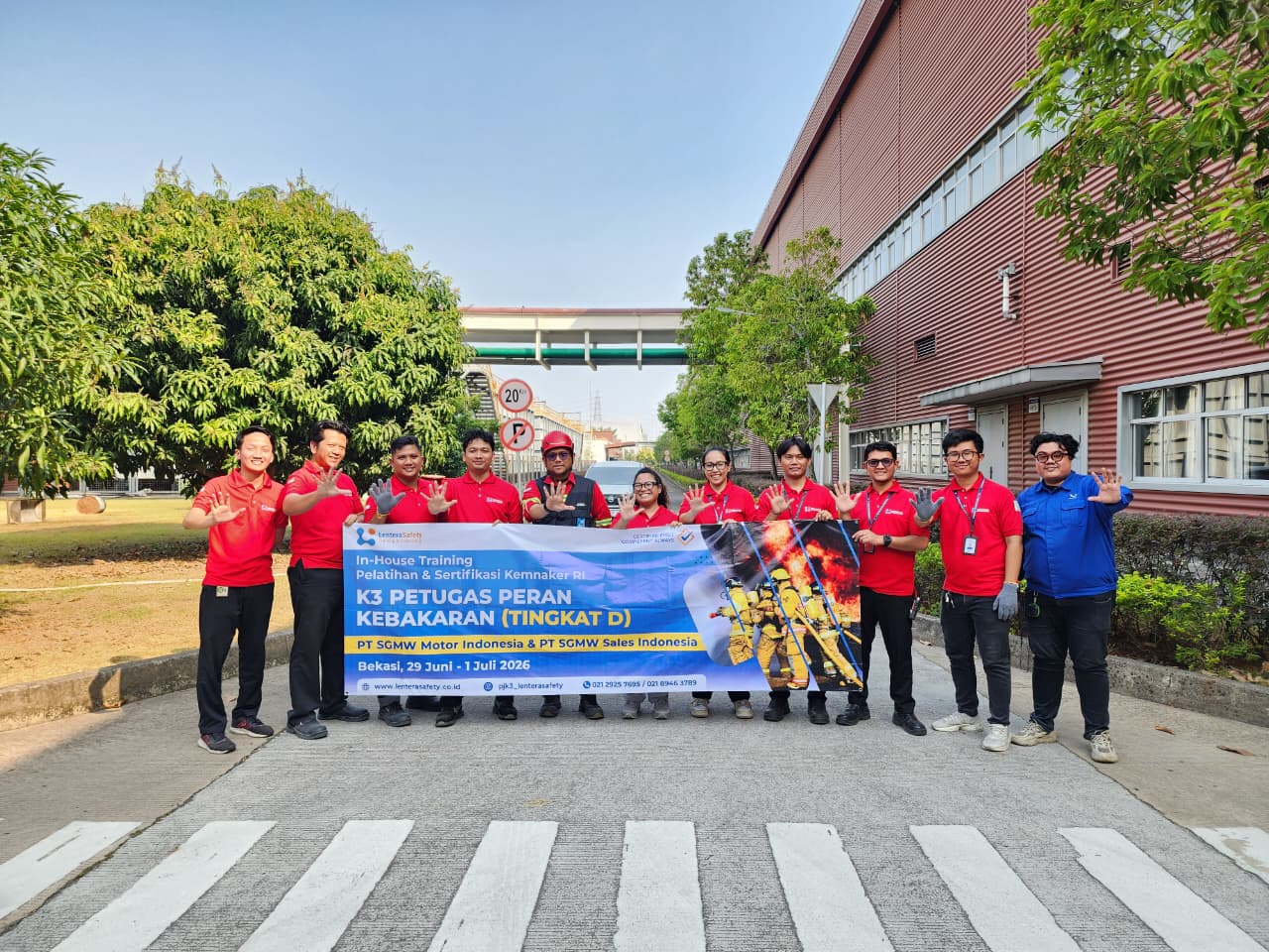 In House Training K3 Petugas Peran Kebakaran (Tingkat D) - PT SGMW Motor Indonesia dan PT SGMW Sales Indonesia