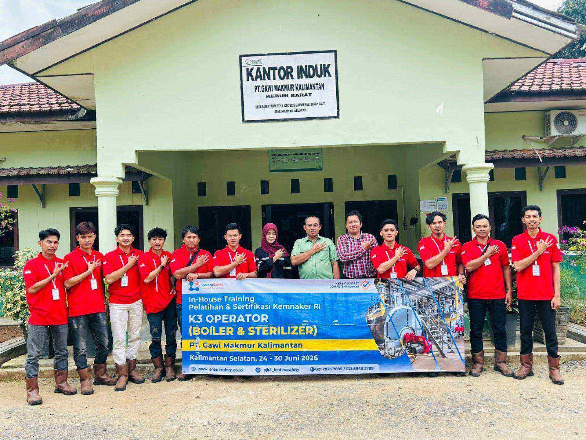 In-House Training K3 Operator Boiler dan Sterilizer - PT Gawi Makmur Kalimantan