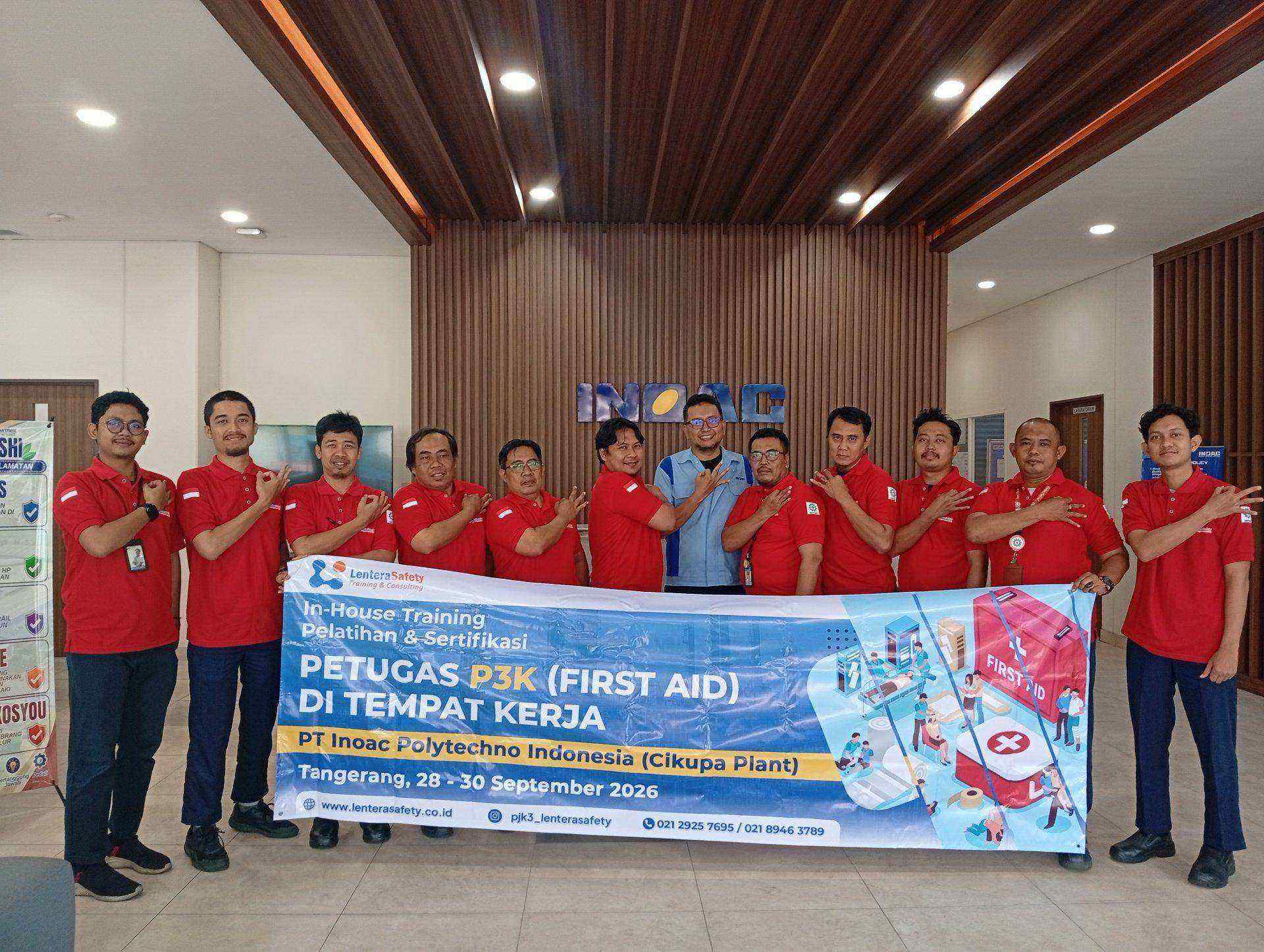In House Training Petugas P3K di Tempat Kerja - PT Inoac Polytechno Indonesia