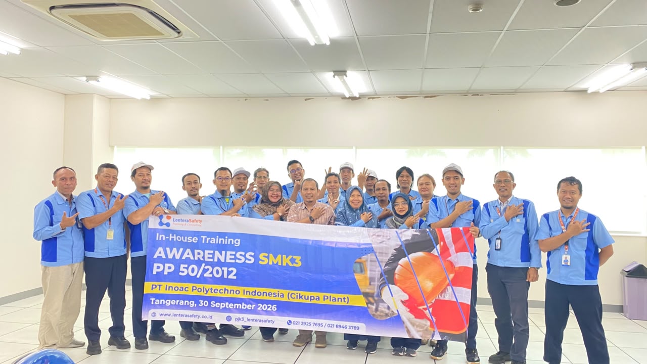 In House Training Awareness SMK3 PP No. 50 Tahun 2012 - PT Inoac Polytechno Indonesia